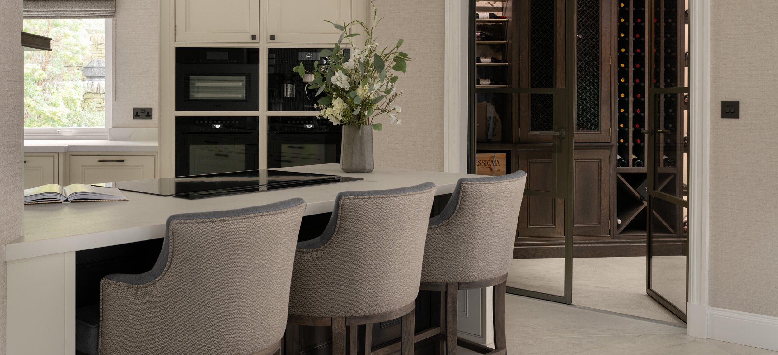 Wide kitchen cabinetry and island carousel image 1