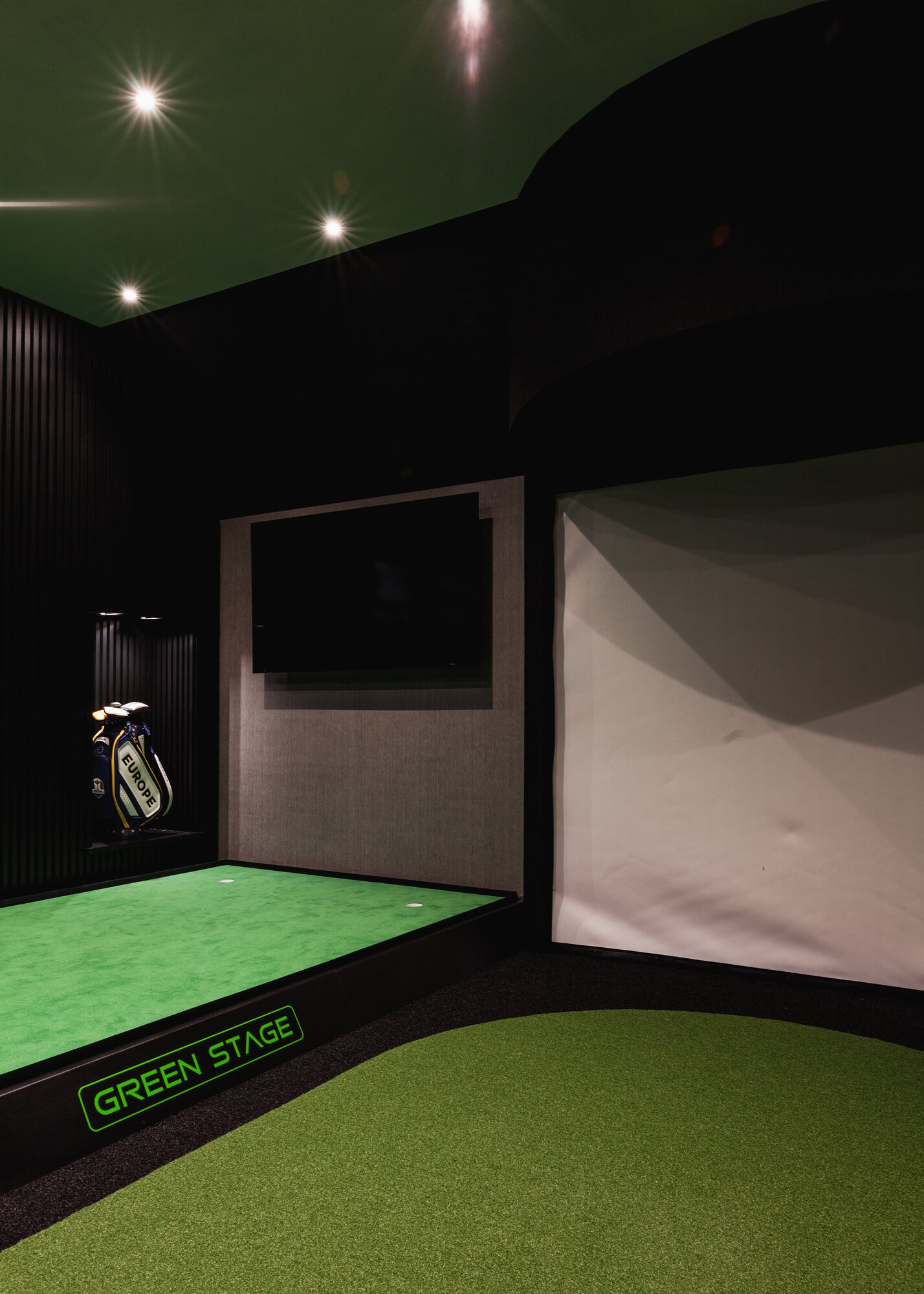 Golf simulator detail
